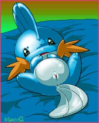 blue_skin color cub female female_only meru mudkip nintendo pokemon pokemon_(species) pokemon_rse pussy solo vulva