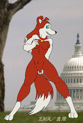 anthro canine colleen dog female female_only fur furry mammal road_rovers solo tagme