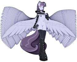 alpha_channel animated anthro boots clothing cutie_mark equine female flat_chested footwear friendship_is_magic genital_piercing goth hair horse inky_rose_(mlp) invalid_tag jrvanesbroek legwear mammal my_little_pony nipples pegasus piercing pussy pussy_piercing simple_background thigh_highs transparent_background vector wings