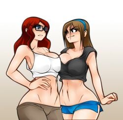 erika (living with hipstergirl and gamergirl) from living with hipstergirl and gamergirl by jago dibuja