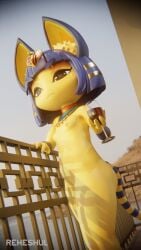 ankha from animal crossing by reheshul