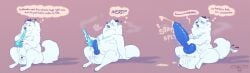 absurd_res anthro balls big_balls big_penis blush bodily_fluids bong bovid canid canine canis caprine cowcollar cum digital_media_(artwork) domestic_dog drugs english_text erection femboy fur gay gay_anal gay_male gay_sex genital_fluids genital_growth genitals goat growth hair hi_res homosexual homosexual_male homosexual_sex horn huge_balls huge_cock hybrid hyper hyper_balls hyper_genitalia hyper_penis male male/male male_only male_penetrated male_penetrating mammal marijuana nordic_sled_dog nude open_mouth overweight penis penis_growth samoyed sequence simple_background smoke smoking solo spitz tail text white_body white_fur