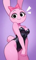 adorable adorable_girl adorable_pose ai ai_art ai_generated anthro anthropomorphic bow bow_ribbon breasts bunny bunny_girl bunny_suit bunny_suit_girl bunny_tail cute cute_girl cute_pose female furgonomics incredibox incredibox_sprunki looking_at_viewer lovemonsterfanatic pink_body pink_bunny pink_fur pinki_(sprunki) playboy_bunny playboy_bunny_girl rabbit rabbit_suit rabbit_suit_girl rabbit_tail ribbon sexy solo sprunki sprunki_incredibox tail