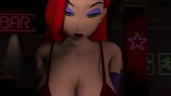 1girls 3d animated bad_anatomy big_breasts breasts cleavage disney female functionally_nude green_eyes huge_breasts jessica_rabbit large_breasts large_penis light_skin no_sound penetration penis pov red_hair sfmporn sfmpov video who_framed_roger_rabbit