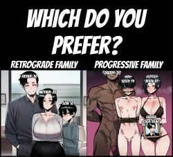 1girls 3boys after_sex ai_generated annoyed annoyed_expression before_and_after big_breasts big_penis black_hair blindfold broken corruption cuckold dark dead disappointed femdom gag heart-shaped_pupils implied_murder lingerie mind_break mind_control netorare ntr short_hair size_comparison size_difference small_penis smiling_at_viewer timeskip voluptuous wide_hips widow wife_material