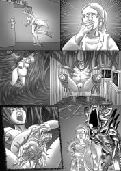 2d 3girls absurd_res alien alien_(franchise) anus areola balls bed belly_burst belly_movement belly_pop bellyburster_(species) birth black_and_white blood bodily_fluids bound breasts cardiac_monitor chestburster clitoris clothing clothing_pull coat comic curtains dark_areola dark_nipples door drooling electronics erection exoskeleton fatal_wound feet female fetal_movement furniture genital_fluids genitals gore group gynecological_chair hand_on_mouth hand_on_shoulder hanging_belly hanging_breasts hi_res hive hospital hospital_bed human humanoid hybrid imminent_death imminent_rape imminent_sex inner_mouth interspecies interspecies_pregnancy kilogram lab_coat lactating leaking_precum linea_nigra male male_xenomorph mammal maternity_ward medical_instrument milk monitor monochrome navel outie_navel pain penis precum pregnant resin restrained restrained_arms restrained_legs running saliva scared scientific_instrument spread_legs spreading tears tears_of_pain topwear torn_clothing ultrasound umbilical_cord vulva xenomorph xenomorph_praetorian