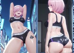 ai ai_generated anal anal_sex big_ass big_breasts big_penis blacked blacked_clothing blackedaibabes bukkake cameltoe crop_top cum cum_in_pussy cum_on_breasts cumshot dance dancing dark-skinned_male fate/grand_order fate_(series) glasses gym huge_penis inferiority_complex interracial interracial_sex large_penis mash_kyrielight oral pink_hair qos qos_clothing qos_tattoo queen_of_spades see-through_clothing sex small_penis small_penis_humiliation sph tagme tattoo text vaginal_penetration video yoga_shorts