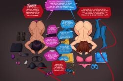 2girls ass ass_in_air ass_up begging begging_for_more blonde_blazer boobs bowing bowing_before_viewer bowing_down breasts breasts_on_floor breasts_out brown_hair clothes_off clothes_on_floor dialogue dialogue_bubble dispatch_(game) dogeza female female_only hips_wider_than_shoulders invisigal kowtow lezdom mandy_(dispatch) naked naked_dogeza naked_female painted_fingernails painted_nails panting plug_(sex_toy) plug_in_ass plugged plugged_ass shaking shaking_lines text tits tits_on_floor tits_out vivaciousalice wiggle_lines wiggling_ass yuri