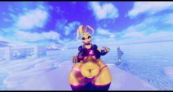 1girls 3d animated five_nights_at_freddy's huge_thighs justminkov solo tagme thick_thighs toy_chica_(fnaf) toy_chica_(justminkov) underboob video vrchat wide_thighs