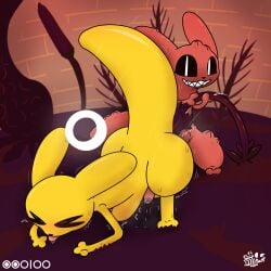 1:1 2026 2_toes 3_fingers absurd_res all_fours anal anal_sex animal_genitalia arched_back artist_logo artist_name balls barely_visible_balls barely_visible_genitalia barely_visible_penis barely_visible_sheath biped bipedal_feral black_sclera blurred_background blush blush_lines bodily_fluids clenched_eyes closed_eyes colored darkened_sheath digital_drawing_(artwork) digital_media_(artwork) directed_motion_outline directional_arrow drooling dstitan duo ears_back english_description english_text feet feral fingers food_pips_(rain_world) gameplay_mechanics genital_fluids genitals glasgow_smile glistening glistening_back glistening_body glistening_ears glistening_skin glistening_tail glistening_thighs glowing grass gui hi_res holding_object hunger_bar hunter_(rain_world) improvised_sex_toy leaking_precum logo long_sex_toy looking_at_viewer looking_pleasured male male/male mammal monk_(rain_world) motion_blur motion_lines motion_onomatopoeia musk musk_cloud noodle_arms object_in_ass object_insertion on_grass on_ground onomatopoeia path_lines penetration penis pivoted_ears plant popcorn_plant precum precum_on_ground precum_puddle pupils rain_world raised_tail red_body rot_(rain_world) saliva sex sex_toy sex_toy_in_ass sex_toy_insertion shaded shaking sharp_teeth sheath shivering signature slit_pupils slugcat sound_effects stomach_bulge sweat sweatdrop sweaty_body sweaty_legs sweaty_thighs tail teeth text toes tongue tongue_out toying_partner tremble_lines trembling triangle_nose videocult white_pupils wide_tail yellow_body