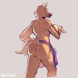 1:1 2026 absurd_res animal_crossing anthro apron apron_only ass bodily_fluids bubble bubble_butt butt_focus canid canine clothed clothing crazy_redd cum cum_bubble digital_drawing_(artwork) digital_media_(artwork) femboy fox fur gay gay_anal gay_male gay_sex genital_fluids goof_floof hi_res homosexual homosexual_male homosexual_sex male male/male male_only male_penetrated mammal nintendo orange_body orange_fur partially_clothed portrait precum rear_view simple_background smile solo standing tail three-quarter_portrait