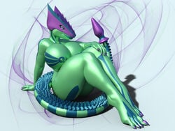 3d android anthro buttplug cyber_dragon dragon female green_skin idsaybucketsofart latex_skin machine plant reptile robot scalie sex_toy solo tattoo tribal_tattoo vera-01