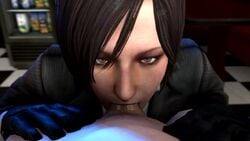 1boy 1girls 3d ada_wong ada_wong_(ty_brenneman) all_the_way_to_the_base animated asian biohazard black_hair bob_cut brown_eyes capcom close-up clothed_sex clothing deepthroat eye_contact eyeliner eyeshadow fellatio female kneeling male no_gag_reflex no_sound open_mouth oral pale-skinned_female pallidsfm penis petite pov resident_evil resident_evil_6 seductive_eyes seductive_mouth sex short_hair skinny slim source_filmmaker straight swallow swallowing_penis_while_deepthroat video