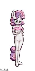 2016 alpha_channel anibaruthecat anthro anthrofied blush clothed clothing equine female friendship_is_magic green_eyes hair hair_on_head hi_res horn mammal multicolored_hair my_little_pony simple_background solo sweetie_belle_(mlp) transparent_background two_tone_hair unicorn young