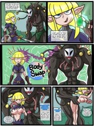 body_swap elf green_eyes monster oc soul_swap tentacle tentacle_sex tg tsf zita