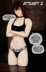 1boy 1boy1girl 1boy1girls 1girl 1girl1boy 1girls angry angry_face black_body black_skin black_skinned_male blacked blacked_clothing blue_eyes bra brown_body brown_skin brown_skinned_male cheating cheating_female cheating_girlfriend choker cuckold cuckold_pov cuckolding dark_body dark_skin dark_skinned_male dialog dialogue dialogue_box dialogue_bubble female interracial inusanjp long_hair looking_at_viewer makise_kurisu male male_out_of_frame netorare ntr okabe_rintarou out_of_frame panties partial_male partially_clothed pov purple_eyes qos queen_of_spades racism racist racist_woman red_hair steins;gate stockings story text text_box text_bubble text_on_clothing time_travel white_body white_skin white_skinned_female