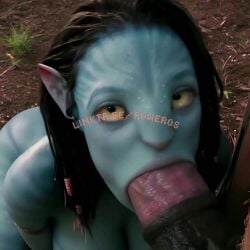 3d ai_generated alien alien_girl animated avatar avatar:_the_way_of_water blowjob blue_skinned_female deepthroat horsecock interspecies milf na'vi neytiri no_sound oral rower tagme video