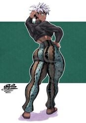 bubble_butt flare_pants forbidden_pants kalara_(vertacularrld) muscular_female tomboy vertacularrld