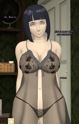 black_panties boruto:_naruto_next_generations bra dantesix dialogue female hyuuga_hinata image incest lingerie mother_and_son panties smile transparent_bra uzumaki_boruto