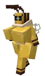 1girls 3d 3d_(artwork) animated anthro bee bee_(minecraft) bee_girl breasts female furry insects microsoft minecraft siefueg