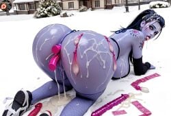 ahe_gao ai_generated ass ass_focus ass_spread asshole big_ass big_breasts bikini black_hair blue_skin bukkake colored_skin condom condom_belt crying cum cum_drip cum_everywhere cum_in_mouth cum_in_pussy cum_on_body cum_on_breasts cum_on_face cum_on_hair cum_on_tongue dildo female fishnets full_condom girl hornypepegon jewelry mascara messy_makeup naked nipples open_mouth outdoors outside overwatch overwatch_2 panties penetration public pussy pussy_juice pussy_spreading realistic ruined_makeup sex_toy shiny_skin stockings street tattoos thick_thighs tight_clothing used_condom wet wet_clothes wet_pussy wet_skin widowmaker