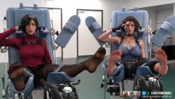 2girls 3d ada_wong brainwashed capcom concernedbird dildo expressionless eyeroll feet feet_focus femsub hypnosis jill_valentine microchip mind_control resident_evil resident_evil_3 resident_evil_4 sex_machine tech_control