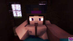 1boy 1boy1girl 1girls 3d big_breasts big_penis brown_hair cubic_breasts female female_focus male male_pov minecraft outercourse paizuri point_of_view pov purple-magic purple_eyes steve_(minecraft) straight tagme