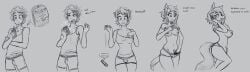 2019 absurd_res anthro breast_growth breasts clothing crotchboobs dialogue electronics english_text equid equine female gender_transformation grey_background growth hi_res horse human human_to_anthro linear_sequence male mammal monochrome mtf_transformation multi_frame_sequence navel nipple_outline nipples phone sequence short_hair simple_background solo species_transformation surprise teats text transformation transformation_sequence underwear wilderlove