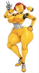 1girls ai_assisted ai_generated big_ass breasts breasts_out female female female_focus female_only female_robot fembot looking_at_viewer robot robot_girl solo solo_female solo_focus tagme yellow_body