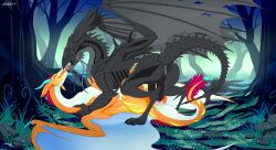dark the xenodragon from alien (franchise) by z0ri0n