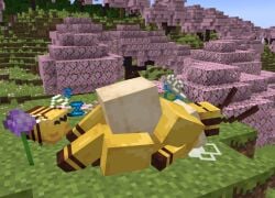 1girls 3d 3d_(artwork) anthro bee bee_(minecraft) bee_girl breasts female female_pred furry insects microsoft minecraft siefueg vore vore_belly