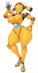 1girls ai_assisted ai_generated big_ass breasts breasts_out female female female_focus female_only female_robot fembot looking_at_viewer robot robot_girl solo solo_female solo_focus tagme yellow_body