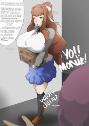 monika (doki doki literature club) from doki doki literature club by aryawhatuask