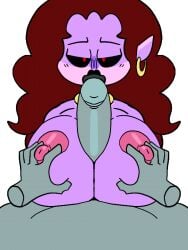 1boy 1boy1girl animated animated anon beat_banger female friday_night_funkin milf mommy_mearest purple_body purple_skin red_eyes