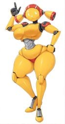 1girls ai_assisted ai_generated big_ass breasts breasts_out female female female_focus female_only female_robot fembot looking_at_viewer robot robot_girl solo solo_female solo_focus tagme yellow_body