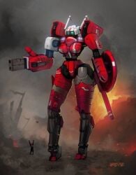1girls alien alien_girl female mecha power_armor psyk323 robot tau warhammer_(franchise) warhammer_40k