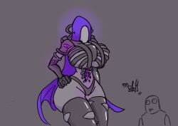 1girls 2024 artist_request ass big_ass big_breasts breasts cape damaged_clothes faceless_character female panties roblox roblox_game rule_63 shriekback source_request stands_online tagme thick_thighs thighs