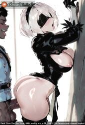 ai_generated asmutcriminal ass back_cutout black_blindfold black_gloves black_hairband black_legwear blindfold boots breasts cleavage_cutout clothed_sex clothing_cutout covered_eyes dress erection feather-trimmed_sleeves feather_trim female gloves hairband headband highleg highleg_leotard juliet_sleeves leotard long_sleeves medium_breasts mole mole_under_mouth nipples open_mouth penis puffy_sleeves sex short_hair silver_hair straight sweat tagme thigh_boots thighhighs thighhighs_under_boots tongue_out vambraces white_hair white_leotard yorha_no._2_type_b yorha_no._9_type_s