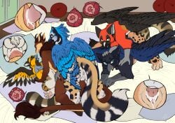 alva_(sergeanthax) animal_genitalia animal_penis anthro avian balls bodily_fluids bovid caprine cum cum_in_pussy cum_inside cuntboy dawn_(sergeanthax) fan_character feline_genitalia feline_penis female feral full-package_cuntboy genital_fluids genitals goat group group_sex gryphon herm hermaphrodite hi_res hybrid impregnation incest_(lore) intersex intersex/intersex male maleherm mammal max_(sergeanthax) multi_genitalia mythological_avian mythological_creature mythology natt333 orgy penis pussy sex signature wings