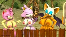 3d 3d_(artwork) amy_rose anthro areolae ass barefoot bat beach blaze_the_cat breasts busty child_bearing_hips chiropteran completely_nude completely_nude_female curvaceous curvy domestic_cat erect_nipples eulipotyphlan feline felis female female_focus female_only furry furry_only grey-yordle hedgehog huge_ass huge_breasts mammal multiple_girls nipples nude nude_female pussy rouge_the_bat seductive sfm sonic_(series) thick thick_ass thick_thighs vagina voluptuous wide_hips