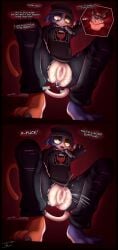 1boy 1girls anal_vore anthro belly breasts extreme_size_difference female female_pred fortnite fortnite:_battle_royale furry furry_female giantess larger_female macro male male_prey meow_skulls_(fortnite) micro pred size_difference smaller_male squirting tohilewd vore vore_belly