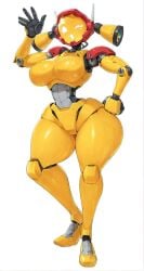 1girls ai_assisted ai_generated big_ass breasts breasts_out female female female_focus female_only female_robot fembot looking_at_viewer robot robot_girl solo solo_female solo_focus tagme yellow_body