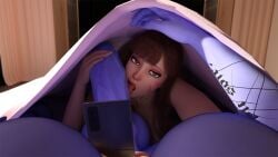 1futa 1girls 3d 3d_model amelie_lacroix areolae auditour balls blue-skinned_futanari blue_skin breasts d.va hana_song large_breasts light-skinned_female light_skin overwatch penis pov testicles video_game_franchise widowmaker