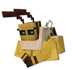 1girls 3d 3d_(artwork) animated anthro bee bee_(minecraft) bee_girl breasts female female_pred furry insects microsoft minecraft siefueg vore vore_belly