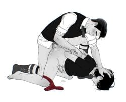 2boys agerblade anal anal_sex arched_back arm_grab arms_behind_back ass ass_up bite_mark bite_marks blush blush_lines clothed clothed_sex dc dc_comics dead_boy_detectives_(comic_series) dead_boy_detectives_(netflix) doggy_style dripping drool drooling edwin_payne eyes_rolling_back face_down_ass_up gay gay_anal gay_male gay_sex ghost held_down hickey juices leaking_precum male male_only male_penetrated male_penetrating montwin monty_finch monty_the_crow netflix’s_sandman_universe no_condom no_pants panties panties_around_leg panties_around_one_leg panties_down penis penis_in_ass phimosis precum raw_sex red_panties sex sex_from_behind shirt size_difference small_bottom_large_top small_sub_big_dom sweat sweatdrop vest yaoi