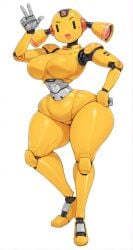 1girls ai_assisted ai_generated big_ass breasts breasts_out female female female_focus female_only female_robot fembot looking_at_viewer robot robot_girl solo solo_female solo_focus tagme yellow_body
