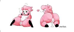 alpaca animal_crossing anthro anus ass big_butt blush breasts camelid cavitees cum cum_in_pussy cum_inside female heart mammal multi_breast nintendo nipples pussy pussy_juice reese_(animal_crossing) sweat video_games wool