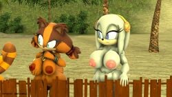 3d 3d_(artwork) anthro areolae ass badger barefoot beach breasts busty child_bearing_hips completely_nude completely_nude_female curvaceous curvy echidna erect_nipples female female_focus female_only furry furry_only grey-yordle huge_ass huge_breasts mammal marine_the_raccoon metroneme multiple_girls mustelid musteline nipples nude nude_female pussy seductive sfm sonic_(series) sticks_the_badger thick thick_ass thick_thighs vagina voluptuous wide_hips zeta_the_echidna