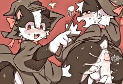 2boys feline furry gay lazycatto lazycatto_(character) twink