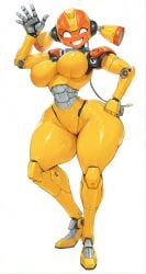 1girls ai_assisted ai_generated big_ass breasts breasts_out female female female_focus female_only female_robot fembot looking_at_viewer robot robot_girl solo solo_female solo_focus tagme yellow_body